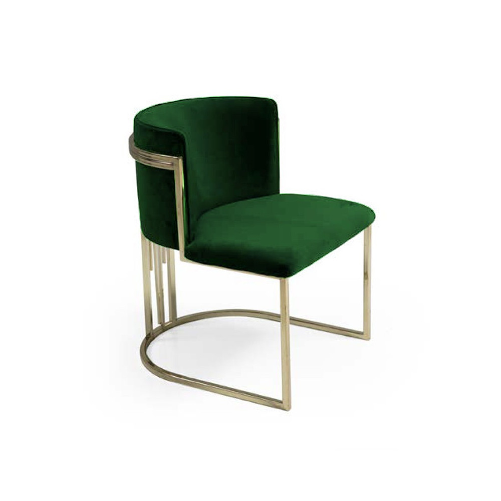 Chaise pour table à manger Venedik (VERT)