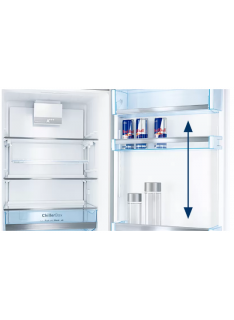 Réfrigérateur multi-portes Bosch Réfrigérateur Frigo Combiné KGN33NLEA  Acier ydable 176 60 cm Gris
