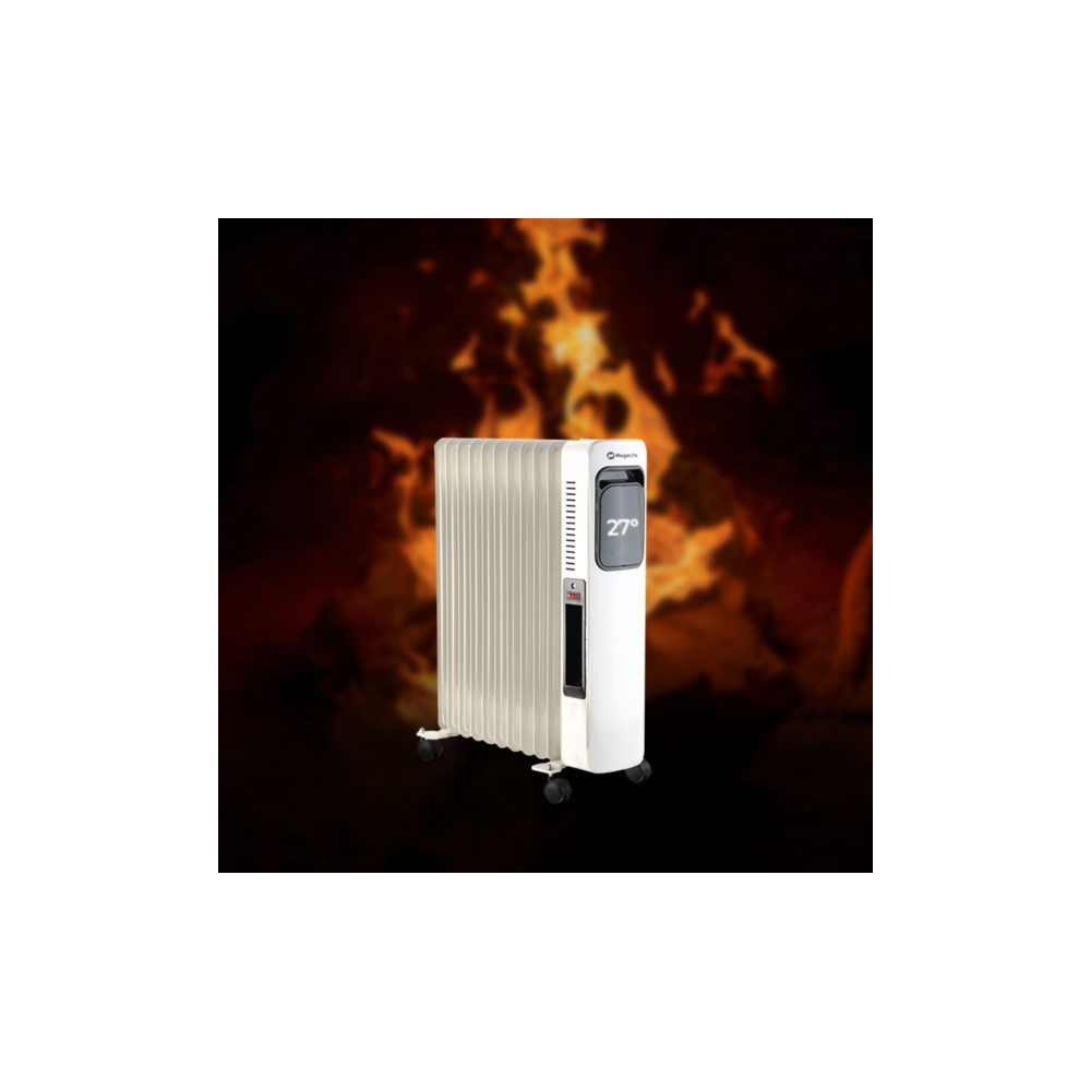 BAIN D HUILE MEGALIFE 11 EL AVEC ECRAN LCD 2500W BLANC