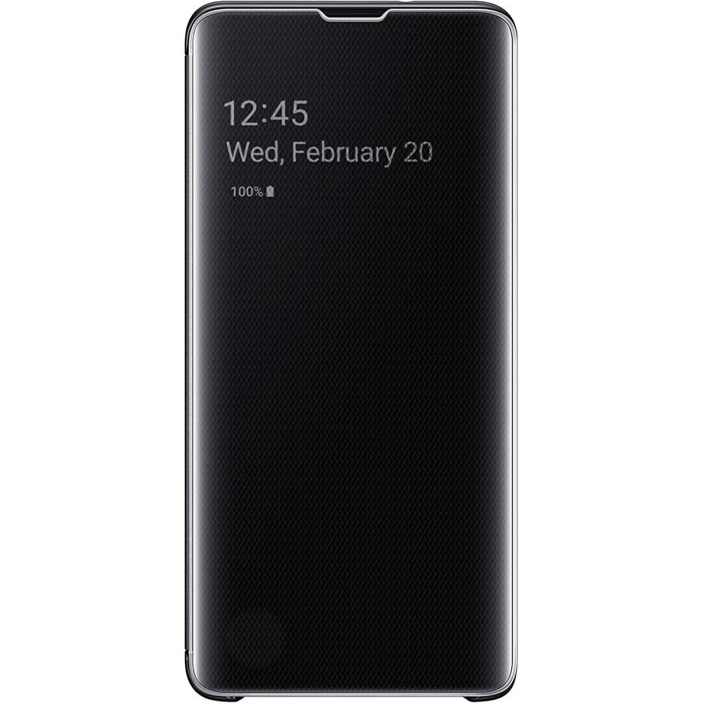 ETUI SAMSUNG CLEAR VIEW GALAXY S10 E NOIR