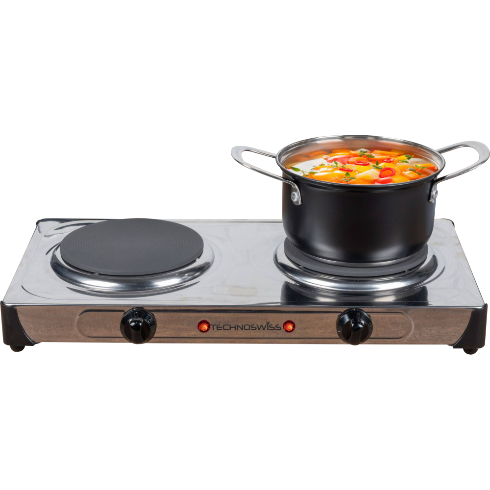 RECHAUD ELECTRIQUE TECHNOSWISS 2F INOX