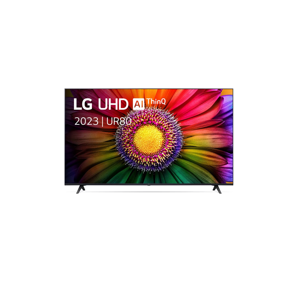 Smart TV LG UHD UR80 I 75 pouces I 4k Processeur IA  α5 Gen6 AI  I ThinQ AI