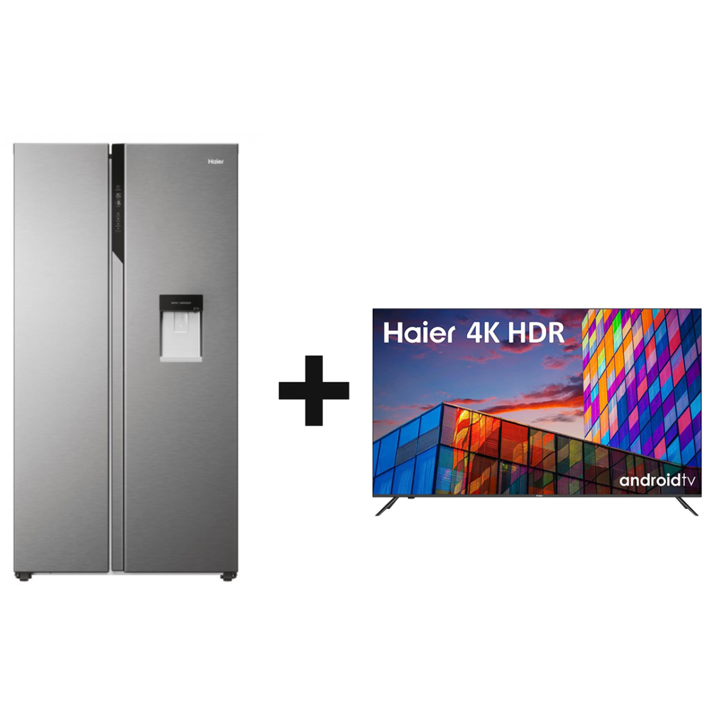 PACK HAIER (REFRIGERATEUR HAIER SIDE BY SIDE+ TV HAIER LES 43")