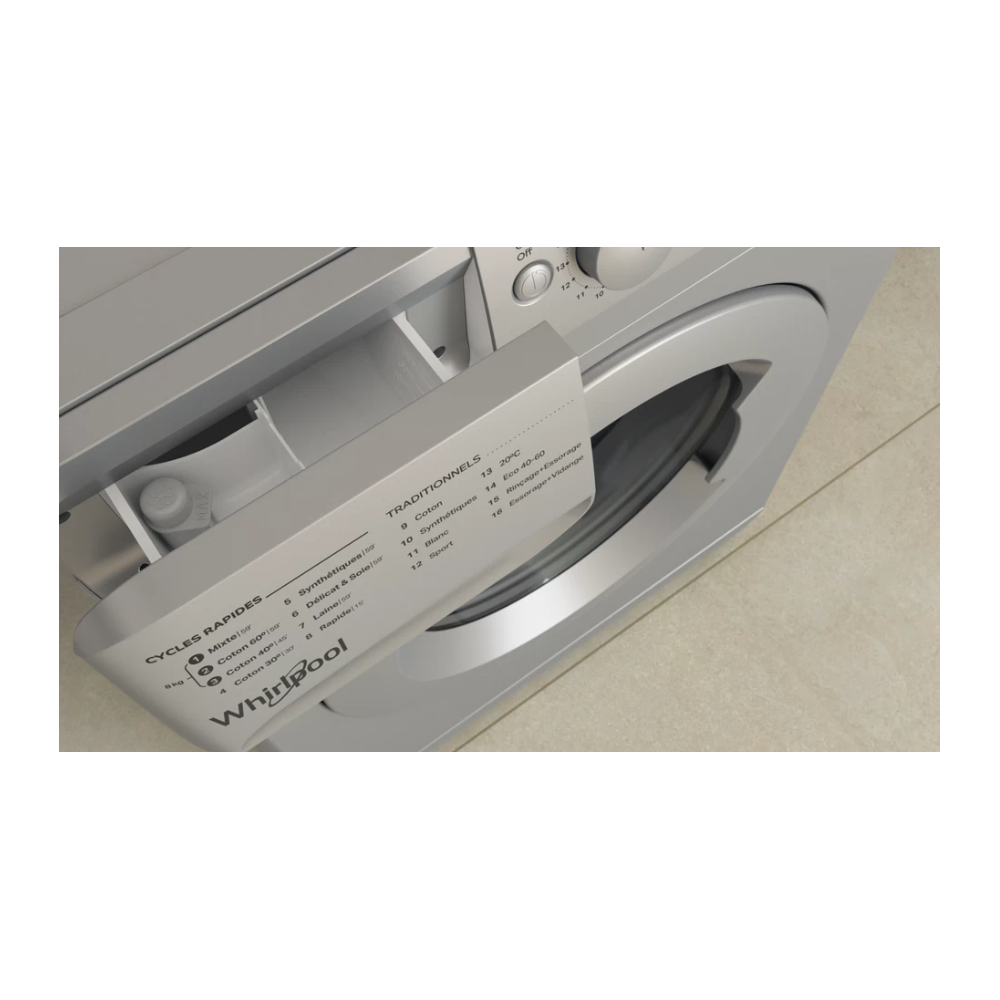 MACHINE A LAVER WHIRLPOOL 8KG 1200TR SILVER — free download
