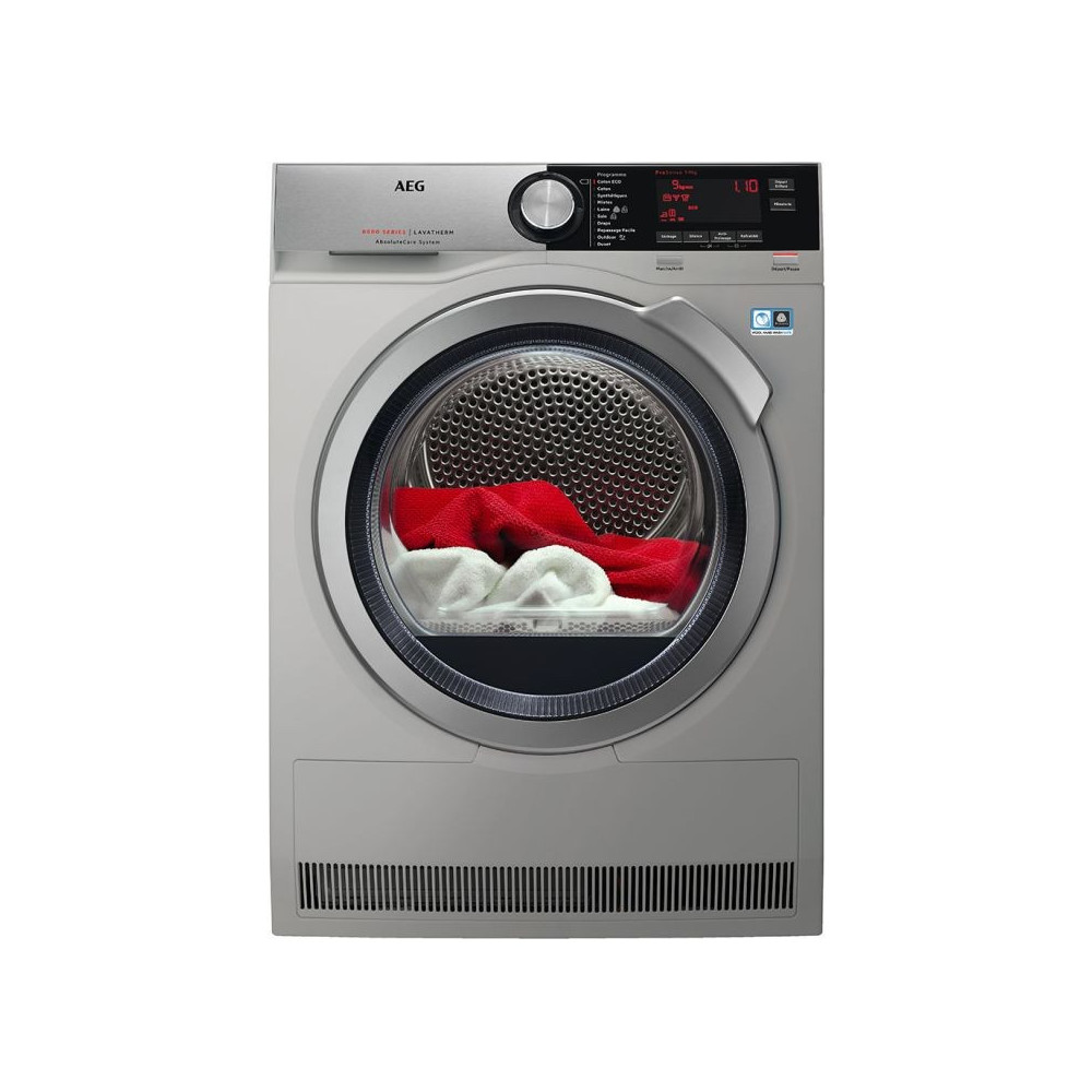 SECHE LINGE AEG POMPE A CHALEUR SERIES 800 SILVER (TX8C9V2BS)