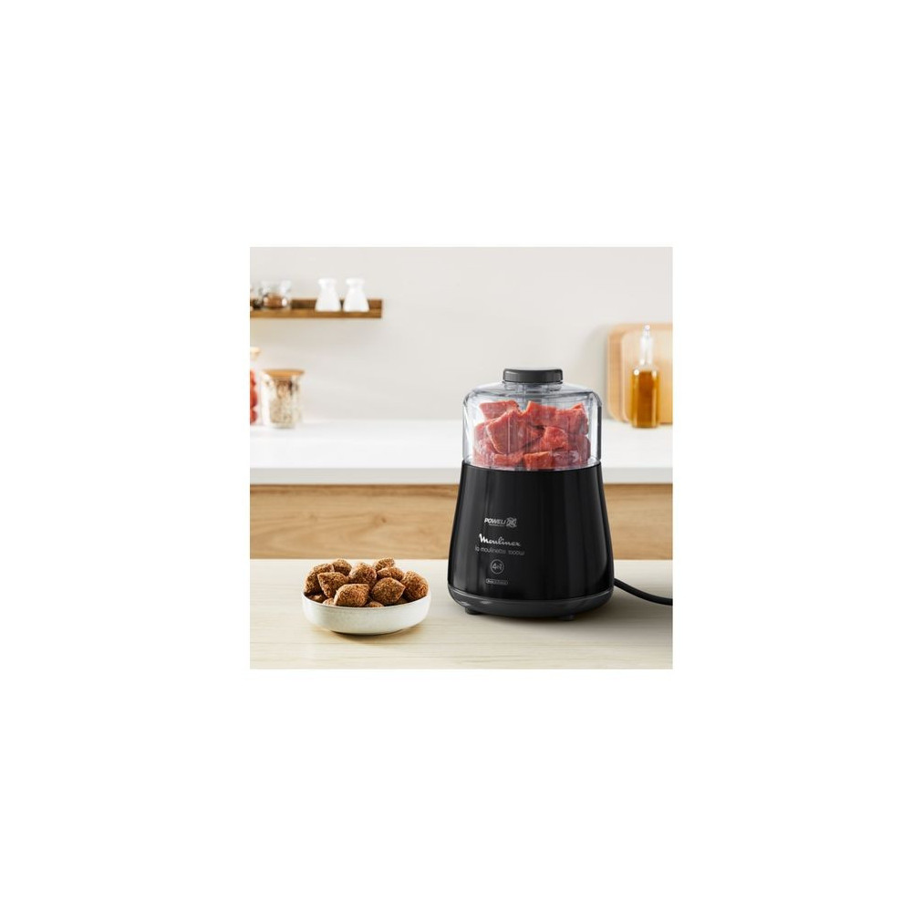 Moulinex Quickchef+ Stabmixer – 1000 W, Powelix-Klingen, Leiser Modus, 20 Geschwindigkeiten, Mit Zerkleinerer