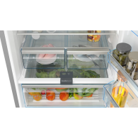 REFRIGERATEUR BOSCH COMBINE 70CM VERRE NOIR