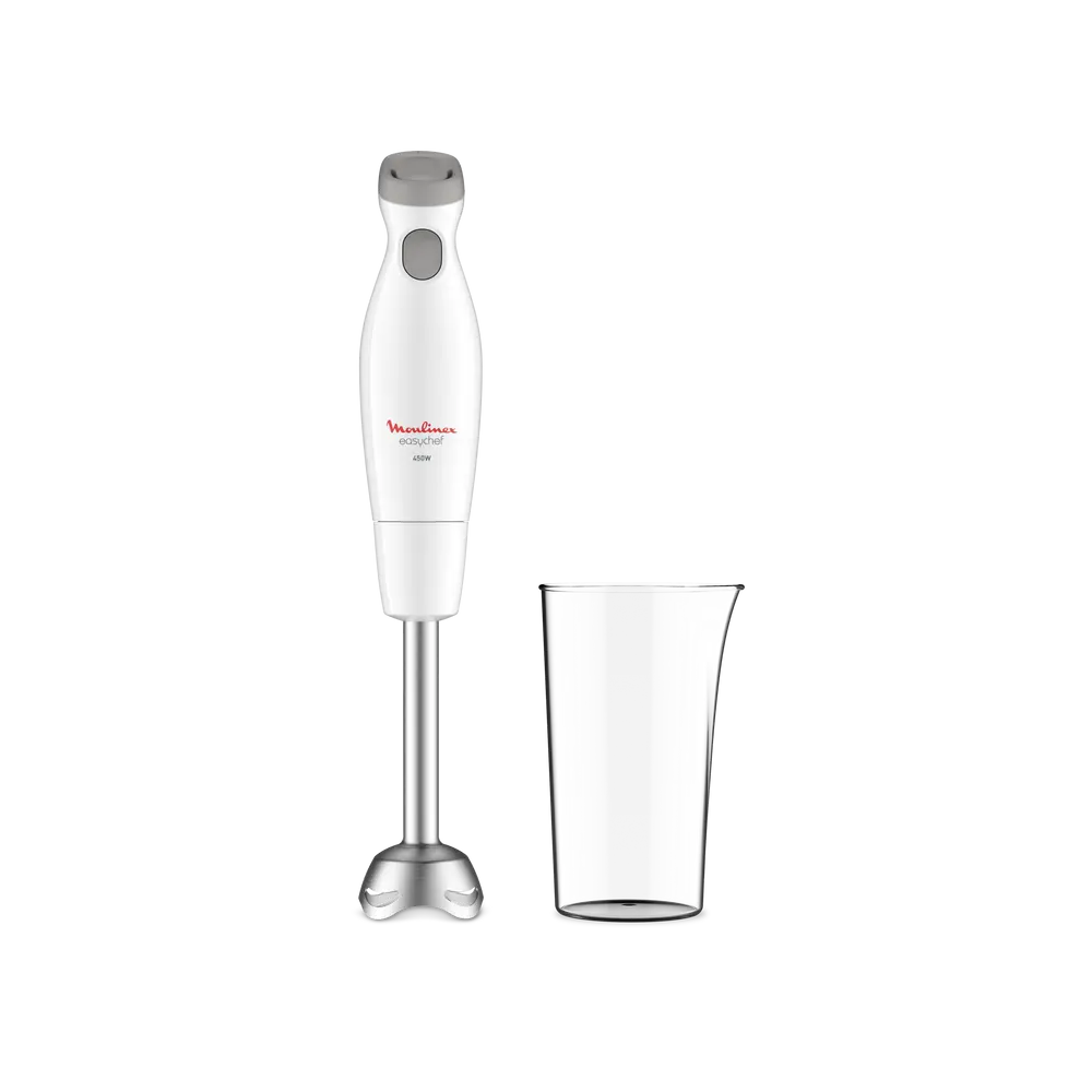 MIXEUR PLONGEANT EASY CHEF 2V PIED INOX BLC 450W MOULINEX