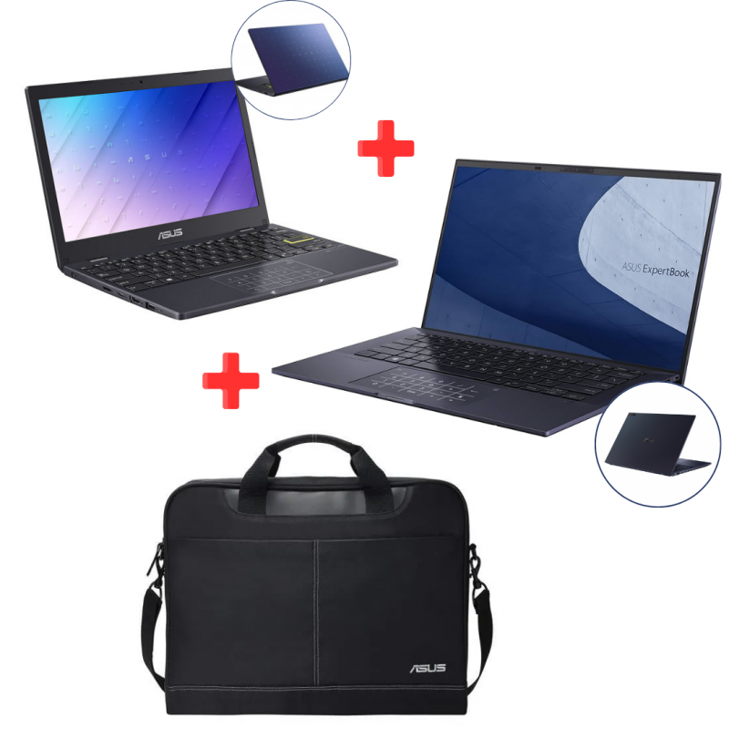 PACK ASUS (PC PORTABLE ASUS I7 16G 512G+ASUS CELERON 4G 128G+SAC PC ASUS16P NOIR)