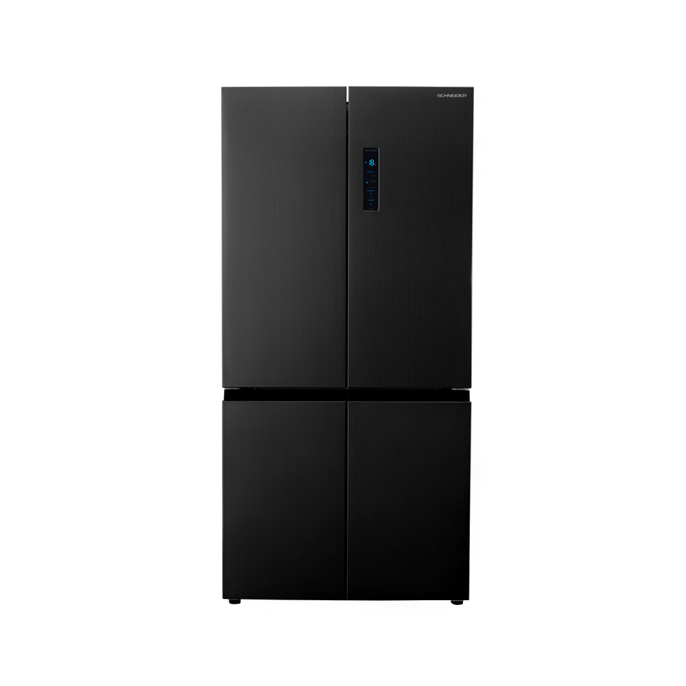 REFRIGERATEUR SCHNEIDER SIDE BY SIDE 4 PORTES 575L NET GRIS NOIR