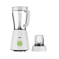 BLENDER BRAUN 2 VITESSES + PULSE - 1,75 L  - 500 W BLANC/VERT