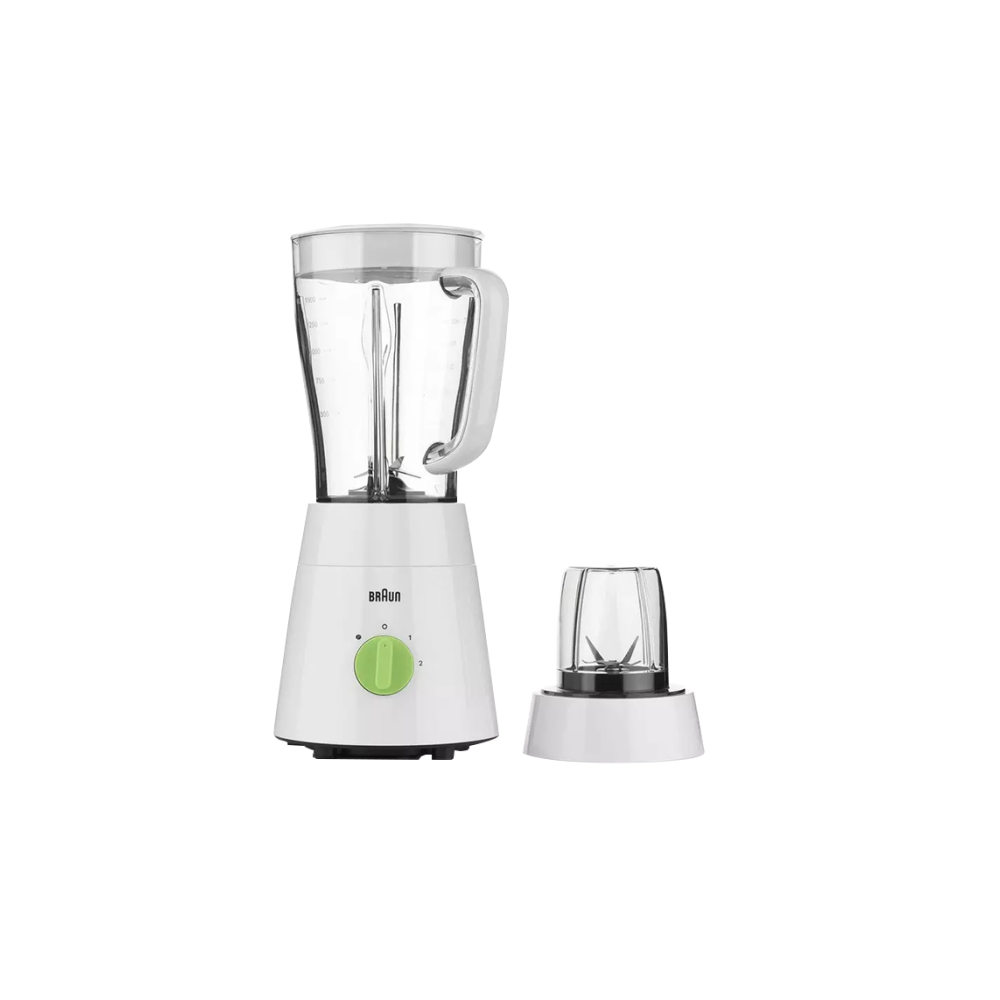 BLENDER BRAUN 2 VITESSES + PULSE - 1,75 L  - 500 W BLANC/VERT