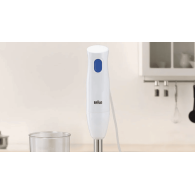 MIXEUR PLONGEANT BRAUN MULTIQUICK 1 450 W  BLANC