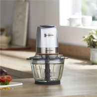 MINI HACHOIR KENWOOD EASY CHOP BOL EN VERRE +  500 W SILVER