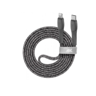 CABLE RIVACASE TYPE-C TO LIGHTNING NYLON BRAIDED CABLE 1,2M GREY