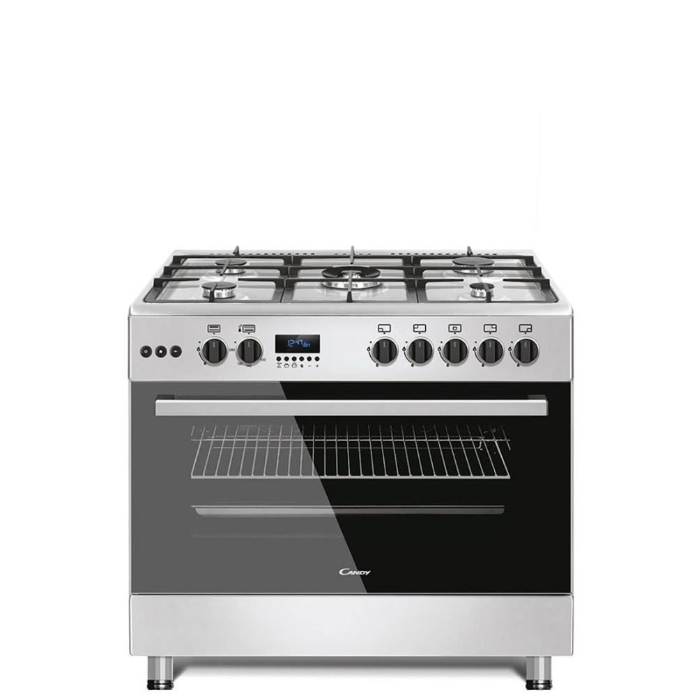 CUISINIERE CANDY 90*60 FONTE AVEC AFFICHEUR INOX