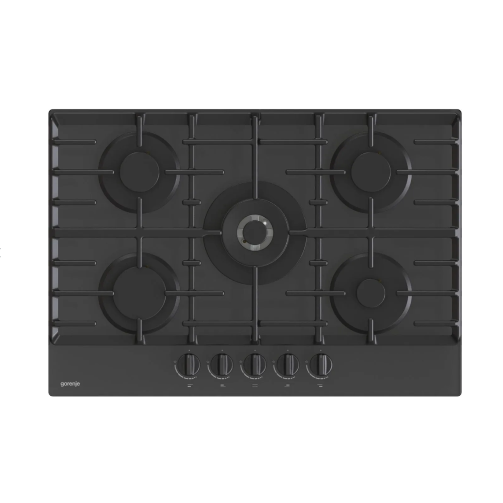 PLAQUE GORENJE 5 FEUX 75CM VERRE NOIR