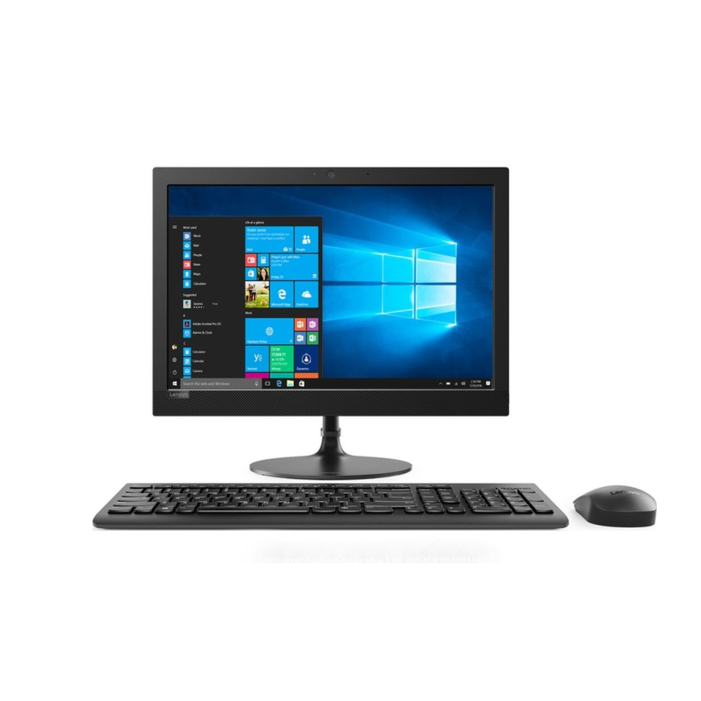 PC BUREAU LENOVO AIO J5005 4G 500G 19.5 NOIR