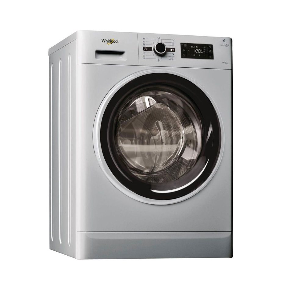 LAV-SECH WHIRLPOOL FC 9/6KG 1600T SILVER 6°SENS A LCD