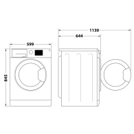 MACHINE A LAVER WHIRLPOOL 9KG 1400TRS A+++ ZEN DD SILVER