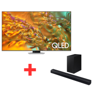 PACK( TV SAMSUNG 55P QLED SMART 4K + HOME CINEMA SAMSUNG BARRE DE SON 2.1 120W)