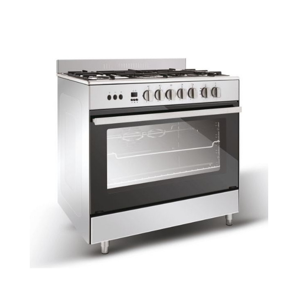 CUISINIERE CANDY 90*60 5F INOX