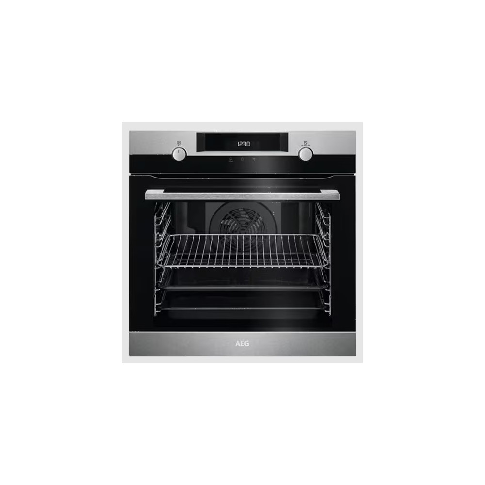 FOUR AEG ENCASTRABLE SURROUNDCOOK 6000, CHALEUR PULSÉE INOX ANTI-TRACE