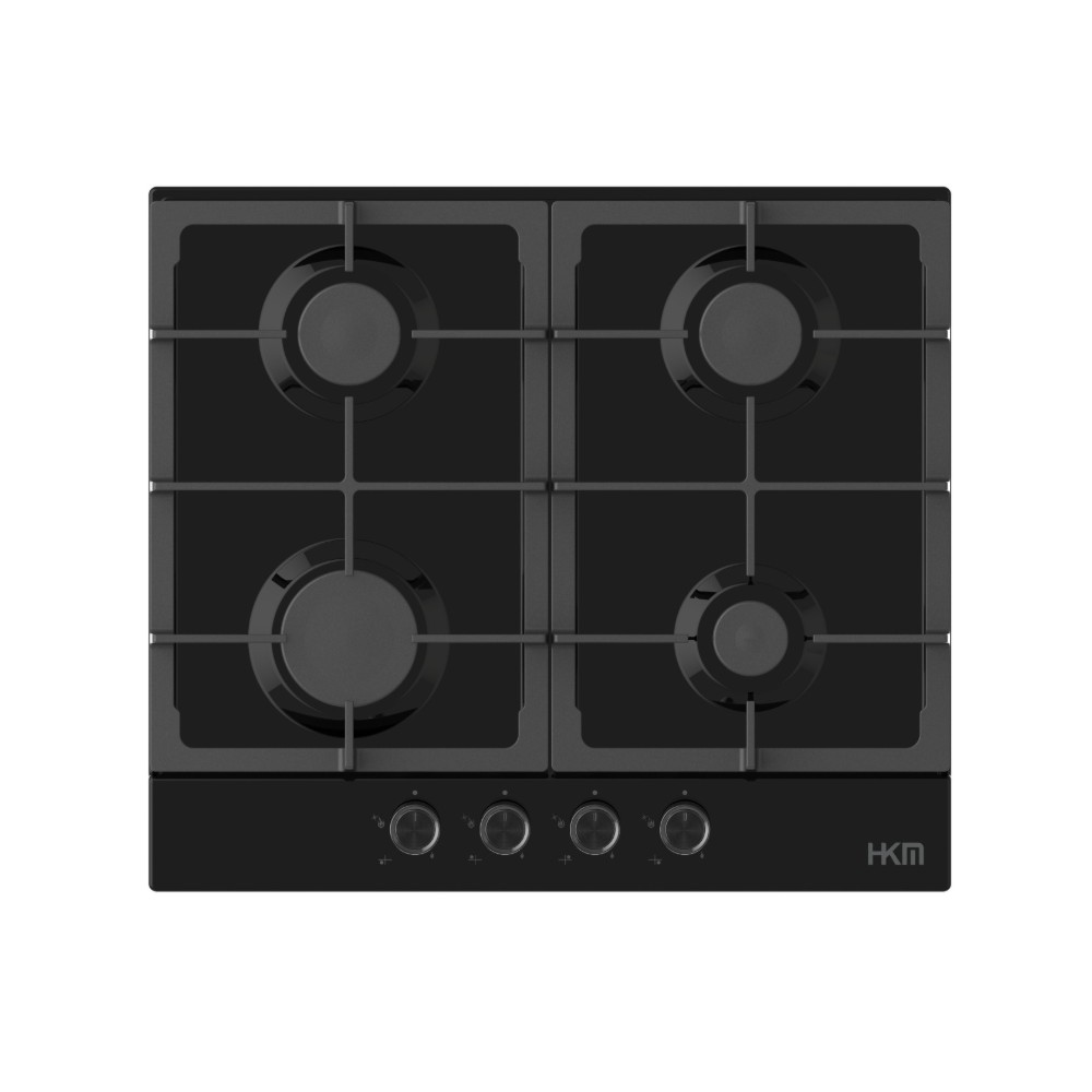 PLAQUE HKM 4F 60CM EN FONTE METAL NOIR