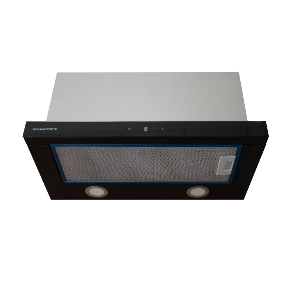 HOTTE SCHNEIDER TELESCOPIQUE 60CM DIGITAL EN VERRE NOIR