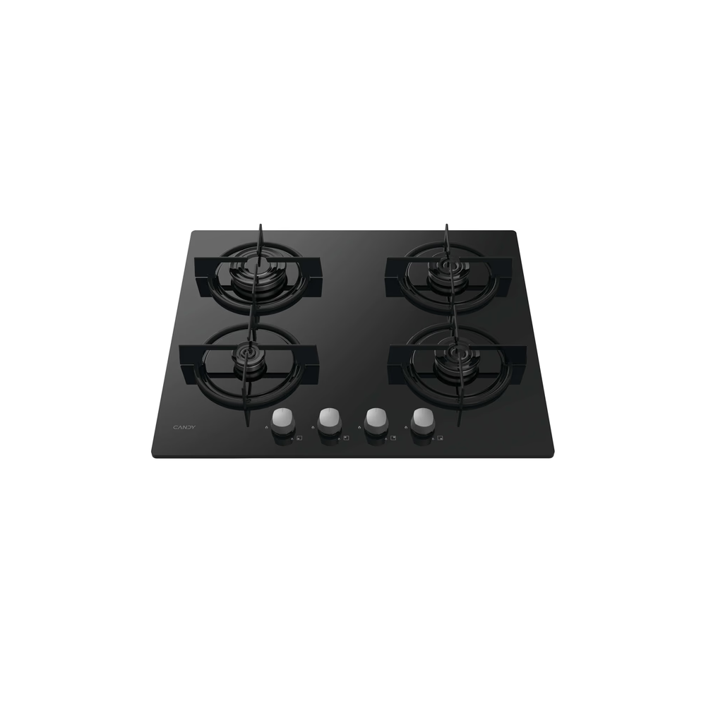 PLAQUE CANDY 4F 60CM EN VERRE NOIR