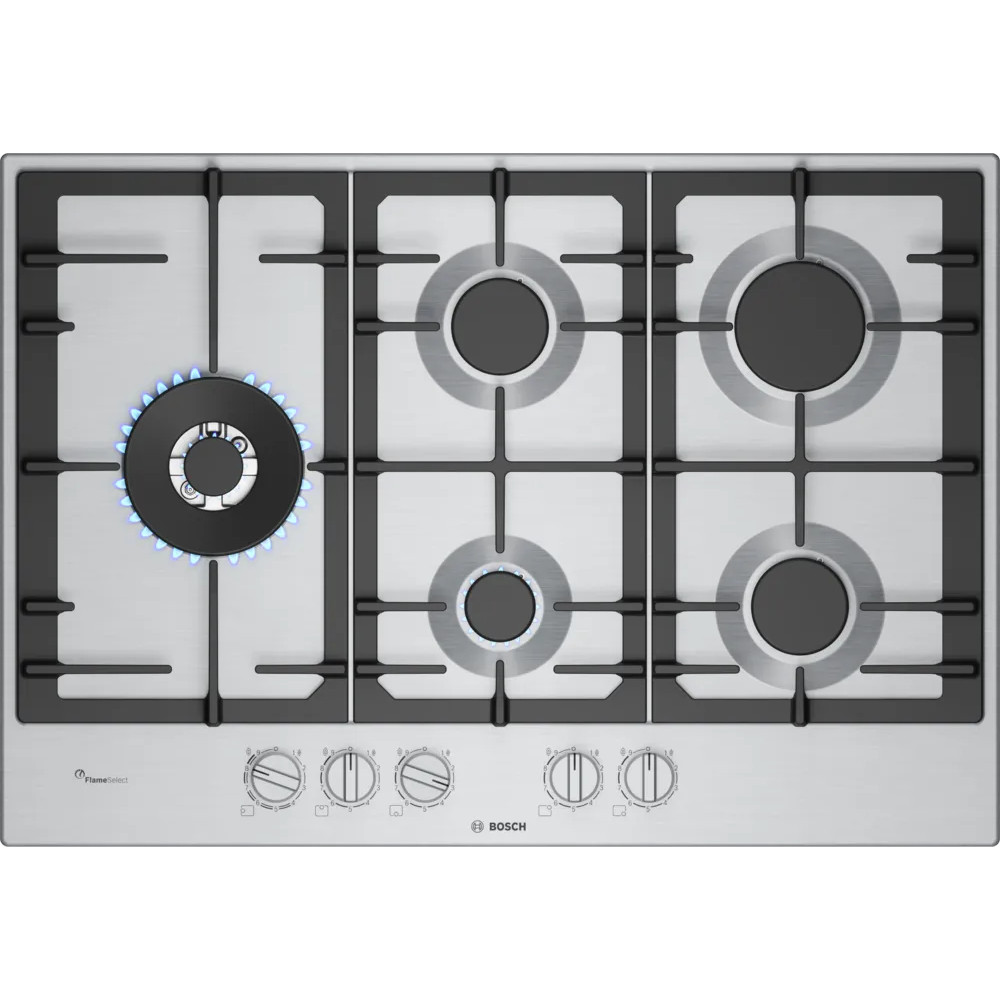 PLAQUE BOSCH 5F 75CM EN FONTE INOX