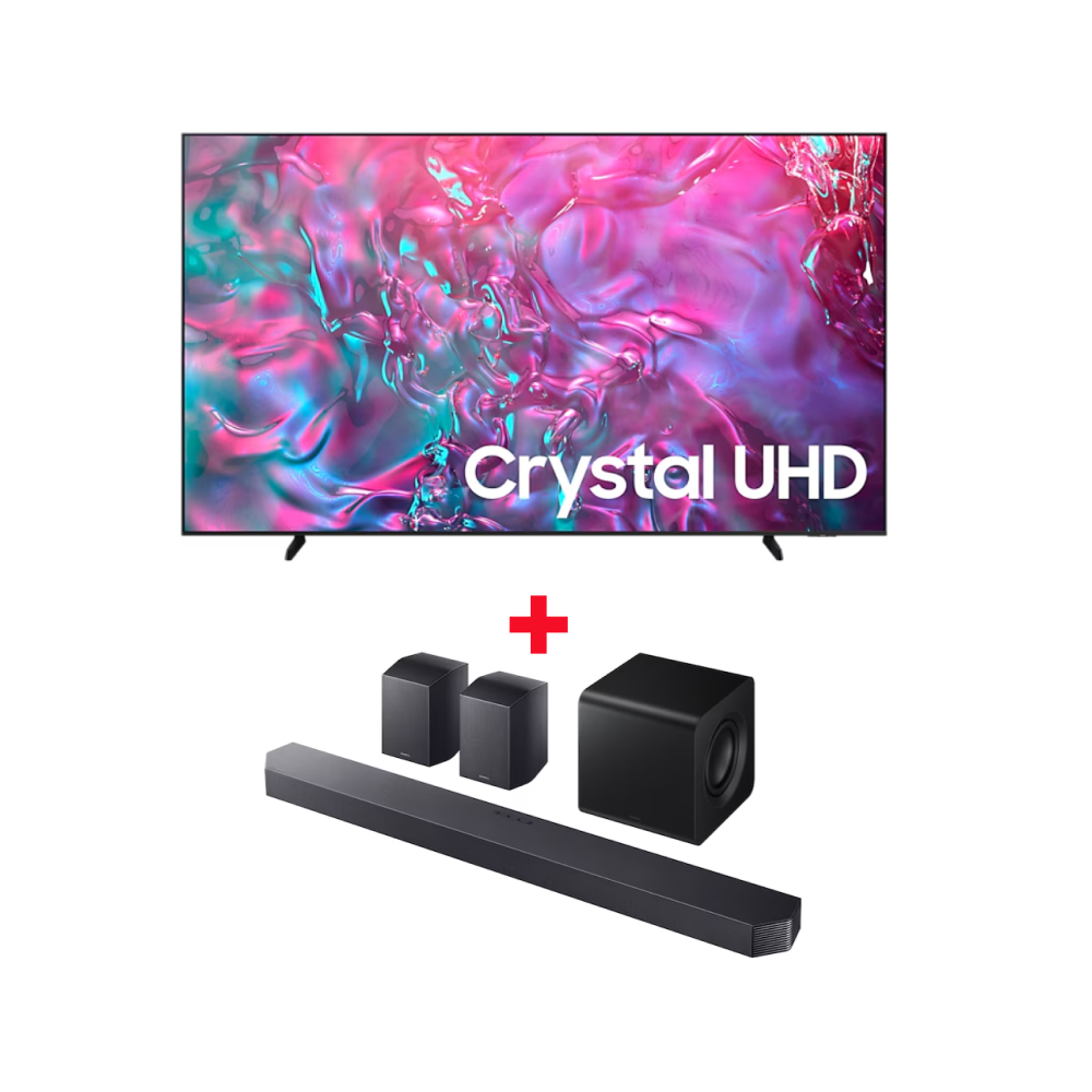 PACK ( TV SAMSUNG LED 98P SMART CRYSTAL UHD+HOME CINEMA SAMSUNG BARRE DE SON 9.1.4 540W)