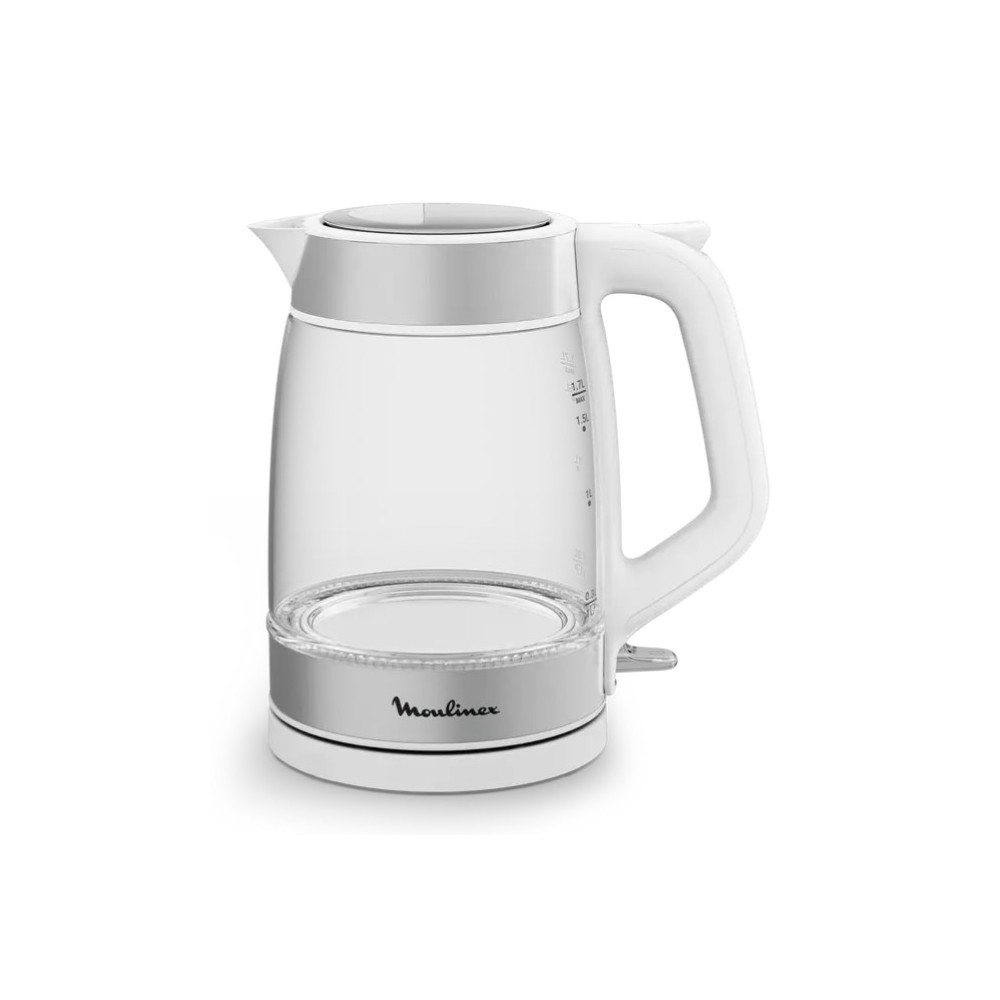 BOUILLOIRE MOULINEX EN VERRE 1,7L 2200W BLC/SILVER