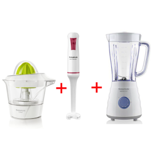 PACK (BLENDER TAURUS SUCCO EASY MILL+MIXEUR PLONGEANT TAURUS EASY 750W BLANC+PRESSE AGRUME TAURUS TC 500)