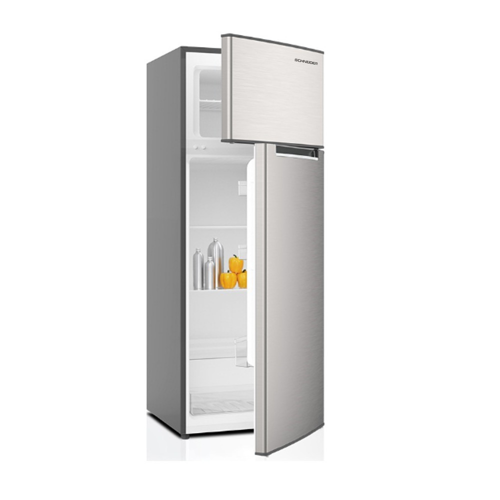 REFRIGERATEUR SCHNEIDER 2 PORTES DEFROST 206L GRIS
