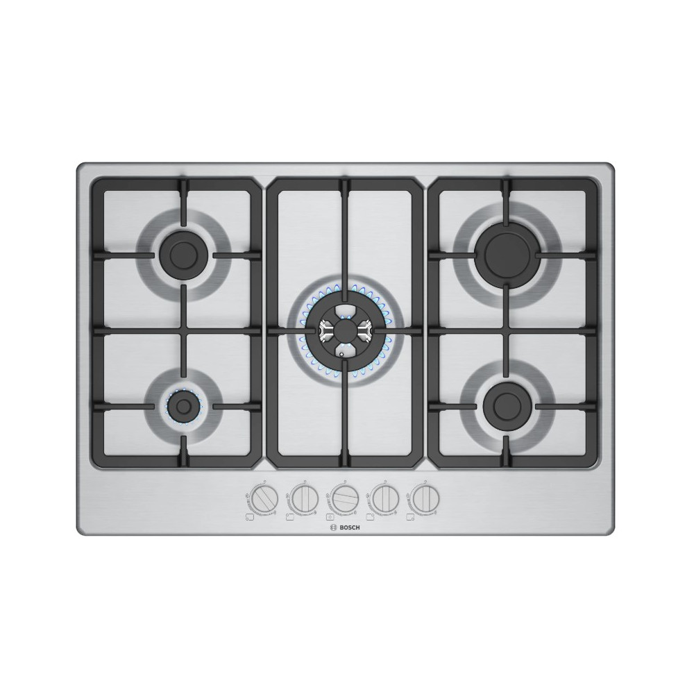 PLAQUE BOSCH 5 FEUX 75CM EN FONTE INOX