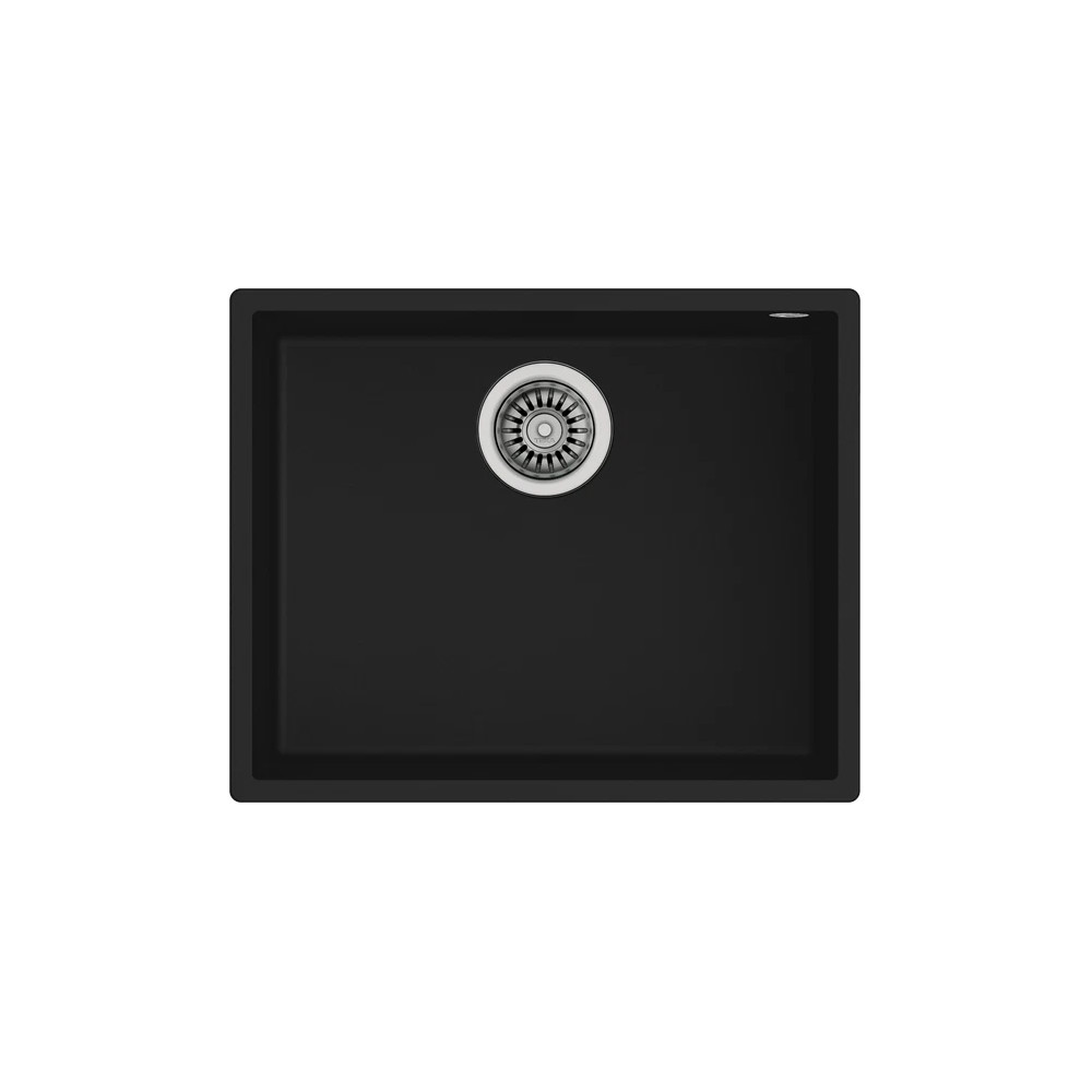 Evier Teka Sous Plan Square 50x40 Tg 3 1/2 W/Ovf Sp Black