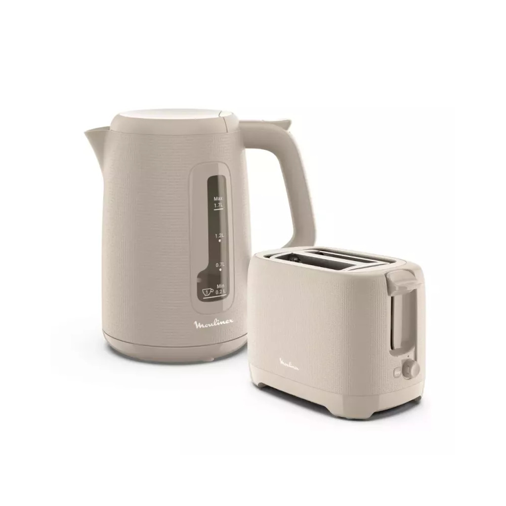 Set Bouilloire 1.7l Toaster 2f Xl Grege Moulinex