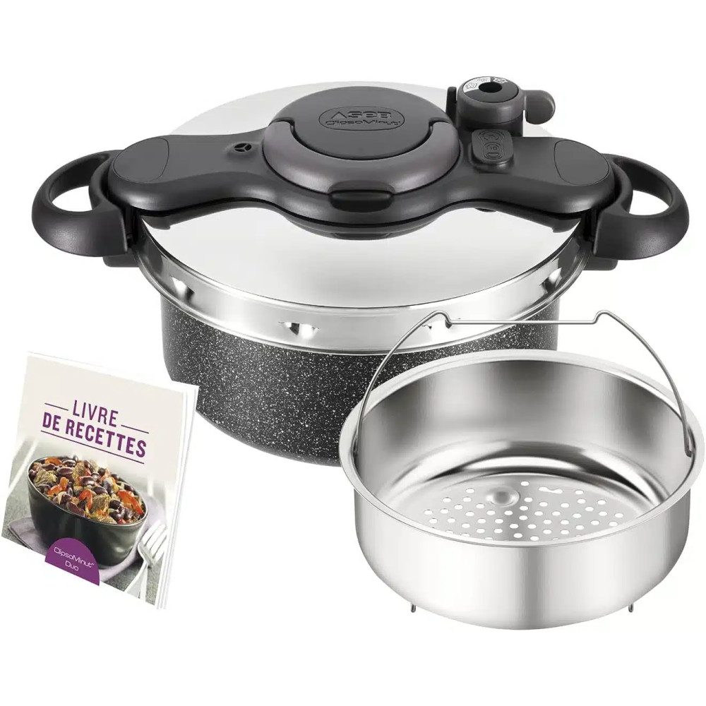 Cocotte Seb Clipso Minut Duo 5l Noir