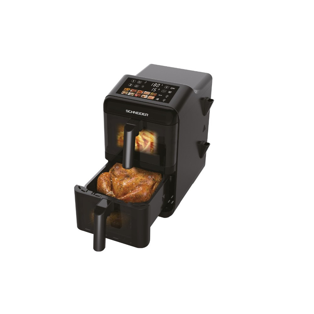 AIR FRYER SCHNEIDER DUAL 12L (6L+6L) 3000W