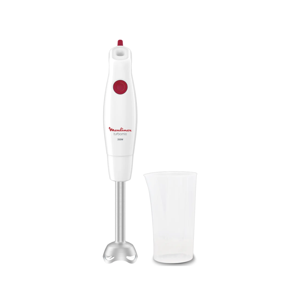 MIXEUR PLONGEANT MOULINEX 350W 2 LAMES PIEDS INOX BLANC