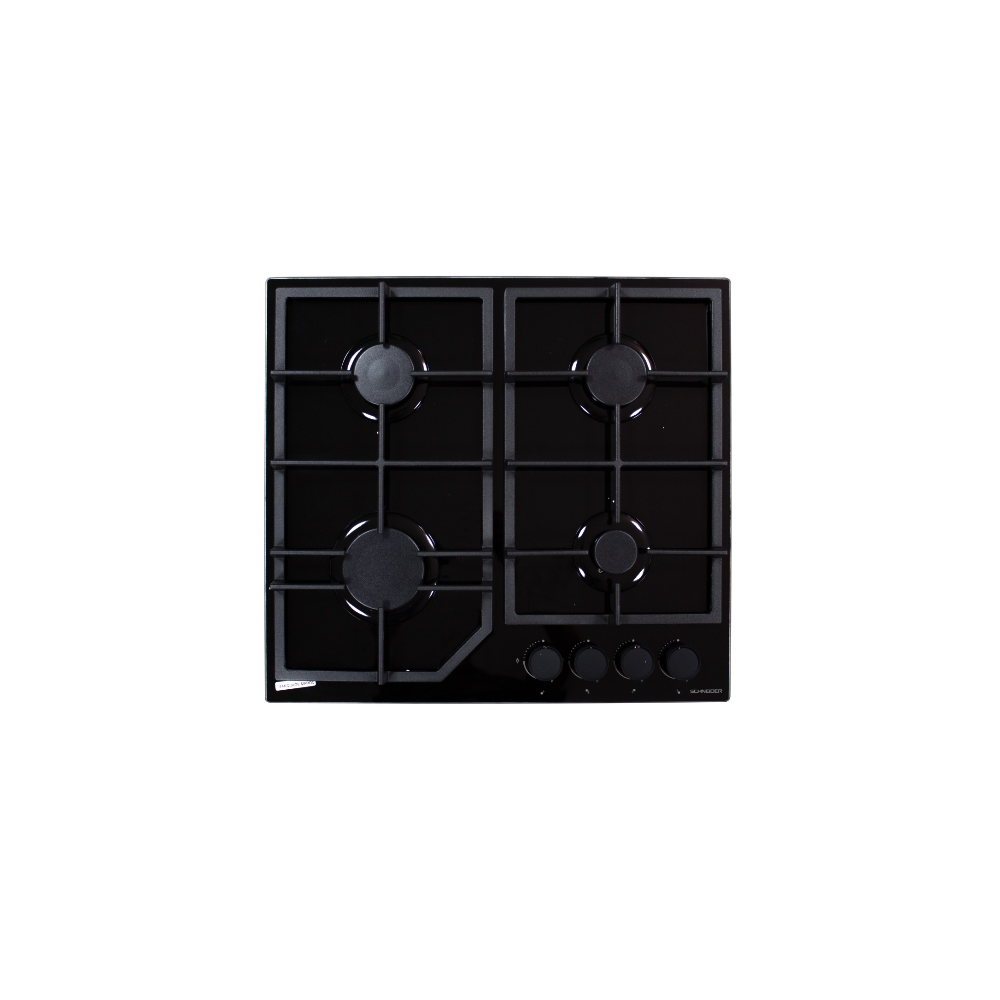 PLAQUE SCHNEIDER 4 FEUX 60CM NOIR