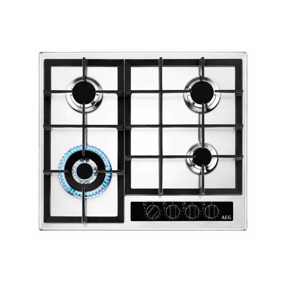 PLAQUE AEG 4 FEUX 60CM EN FONTE INOX
