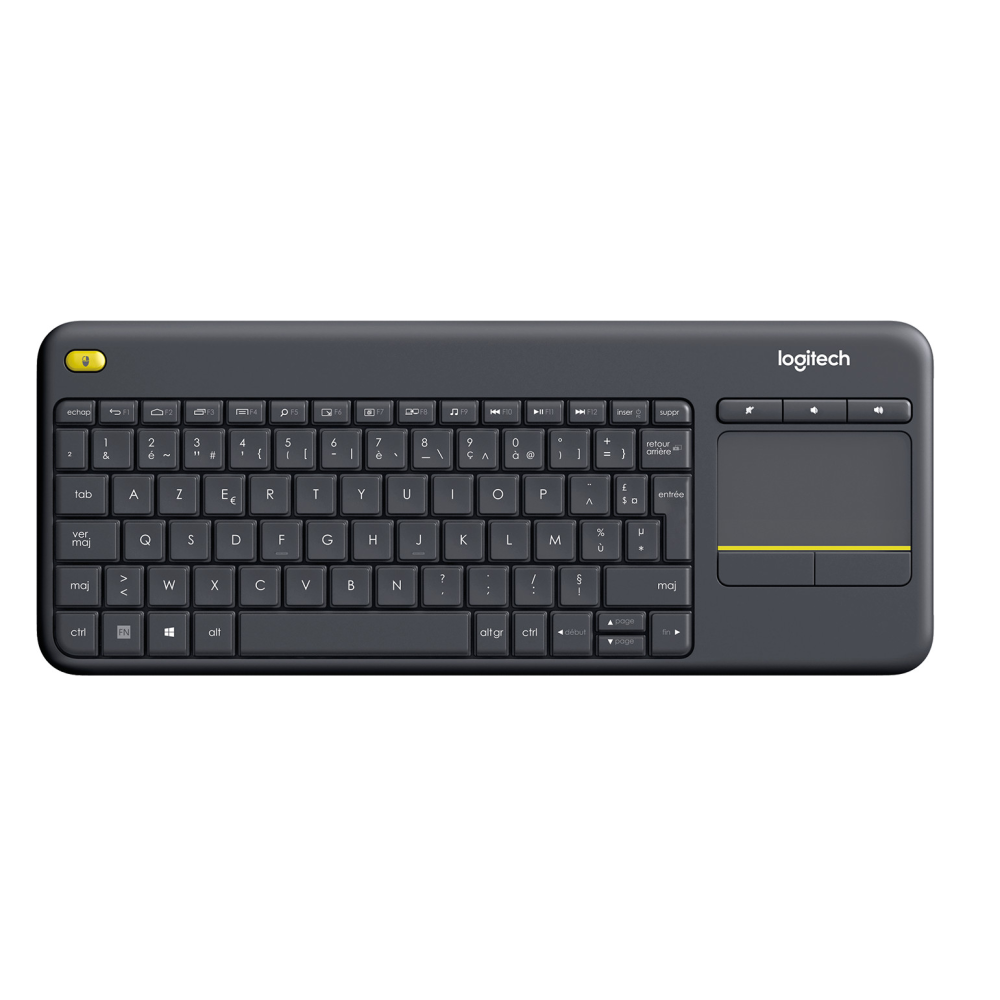 CLAVIER LOGITECH WIRELESS TOUCH K400 PLUS – GRIS FONCÉ