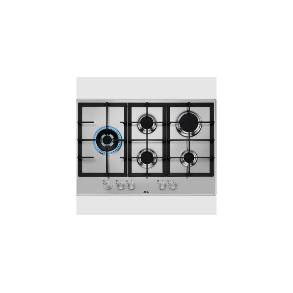 PLAQUE AEG 5 FEUX 90CM EN FONTE INOX