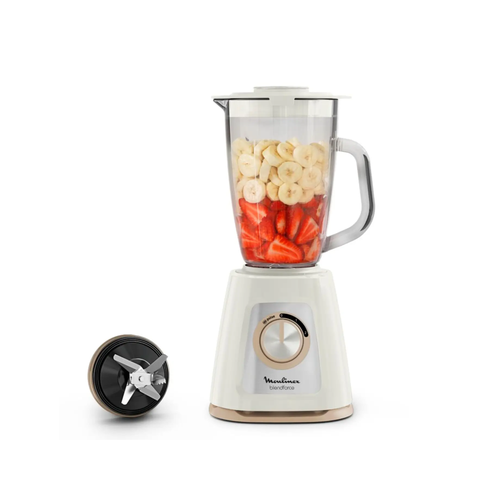 BLENDFORCE MOULINEX 1,75L 2 VITESSES 800W BOL VERRE 4 LAMES SANDBEAM