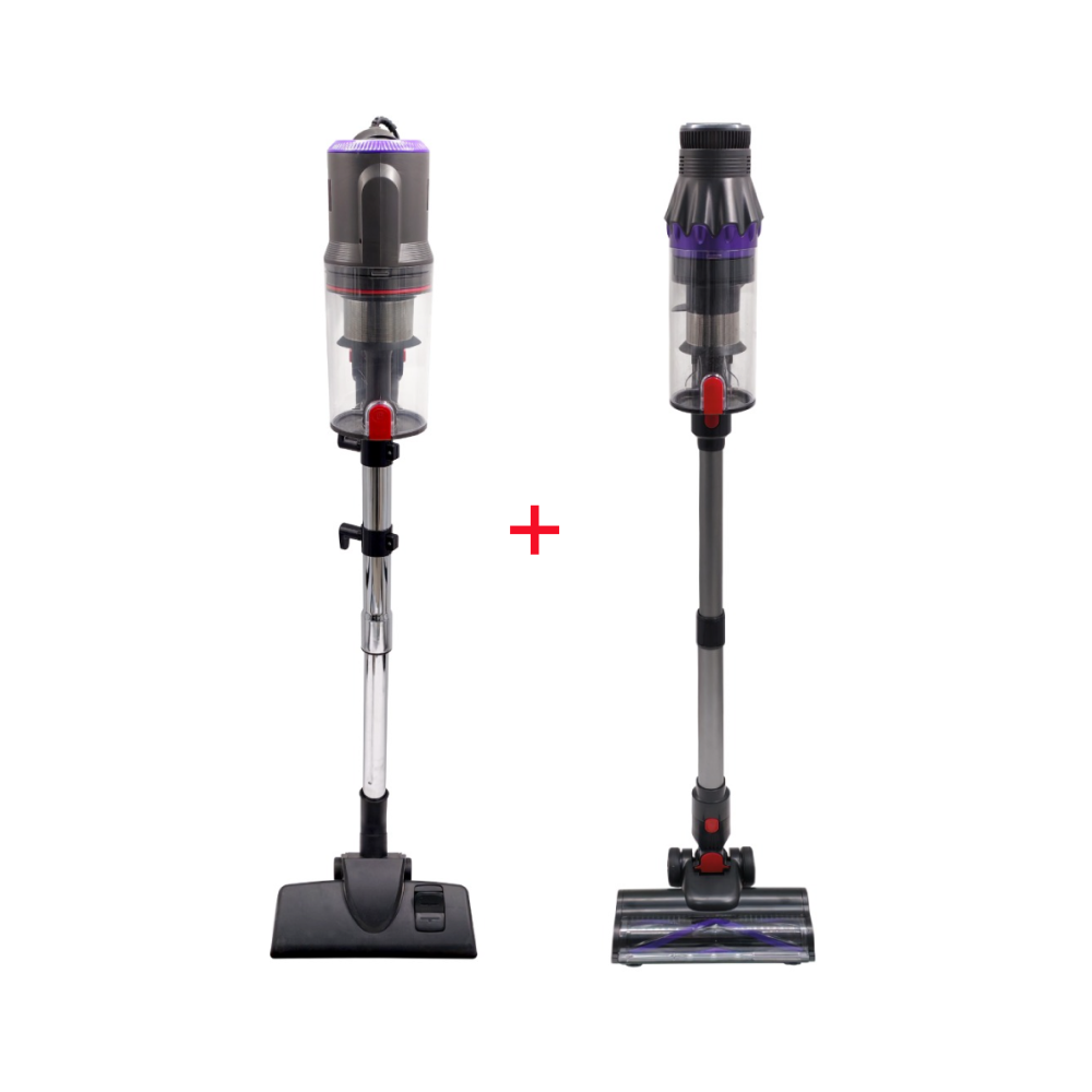 PACK (ASPIRATEUR SCHNEIDER BALAI 600W AVEC FIL+ASPIRATEUR SCHNEIDER BALAI 250W)