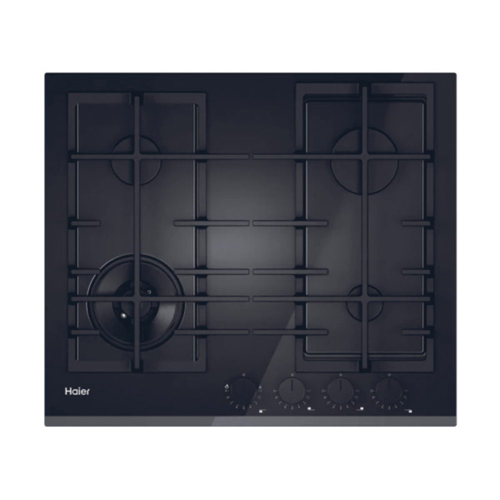 PLAQUE HAIER 4F 60CM EN VERRE NOIR