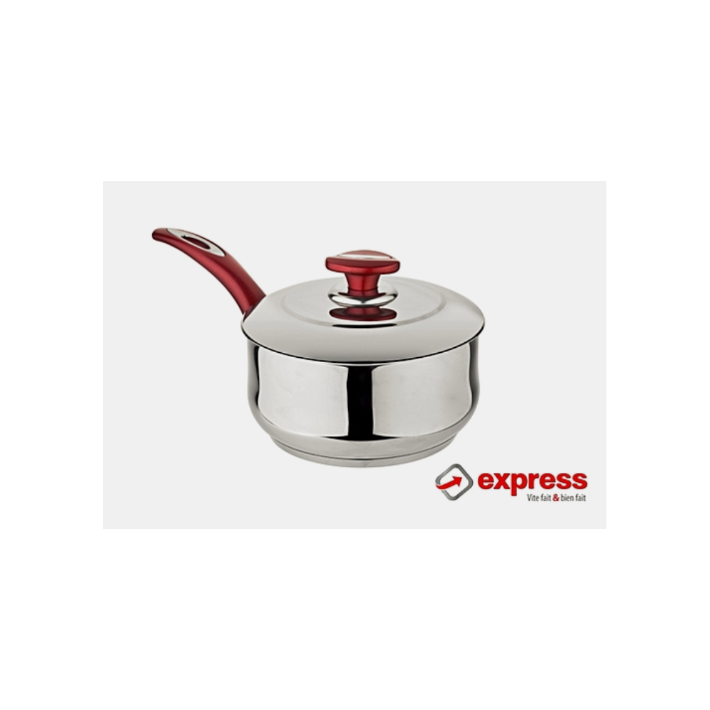 CASSEROLE EXPRESS+COUVERCLE DIAM 20 ROUGE