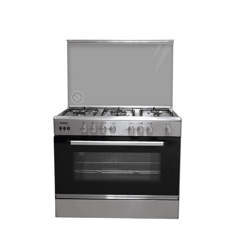 CUIS NIKAI 90CM 5 FEUX INOX